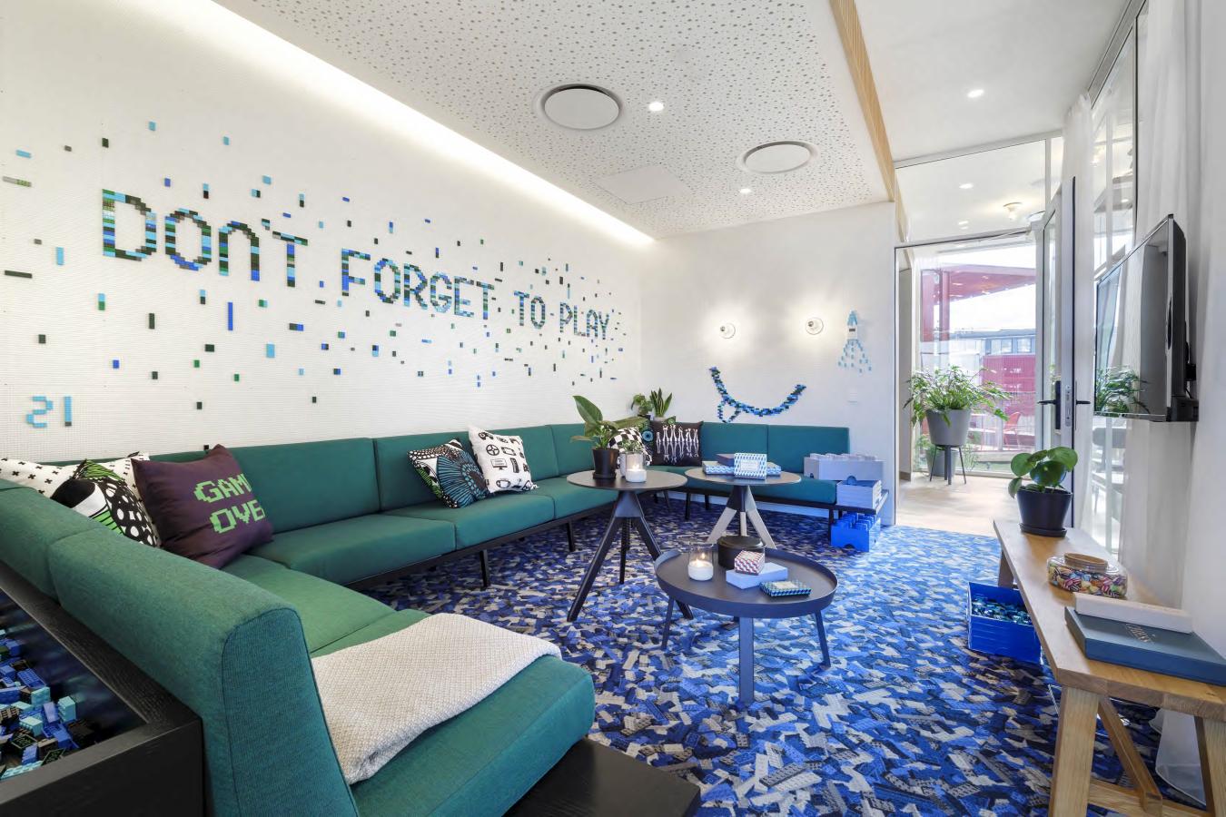 Game room at Zoku Copenhagen hotel, Denmark