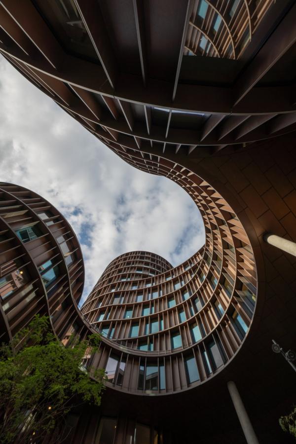 Exterior of Axel Towers in Copenhagen