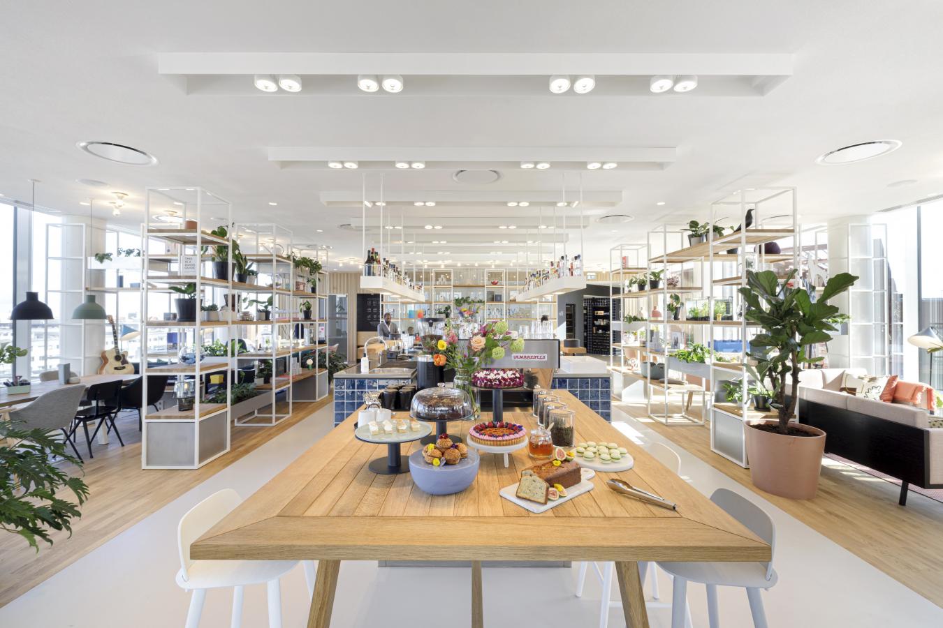 A view of the co-working space at Zoku Copenhagen