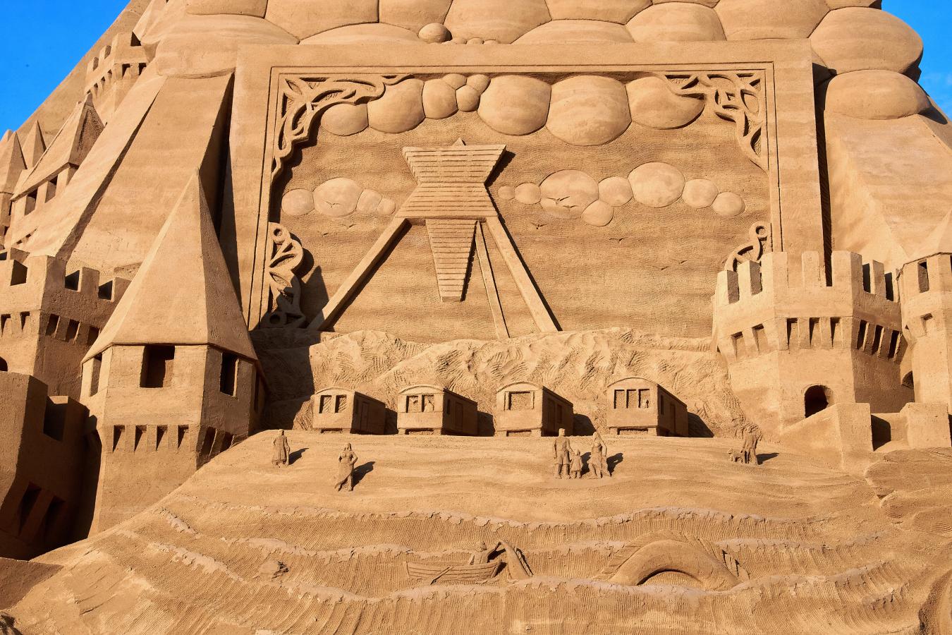 Das größte Sandschloss der Welt in Blokhus