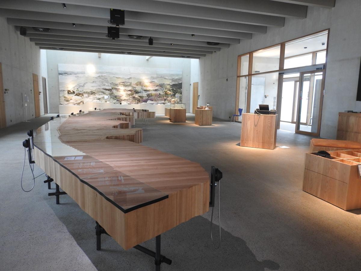 Bild von der Ausstellung im Besucherzentrum Thy Nationalpark