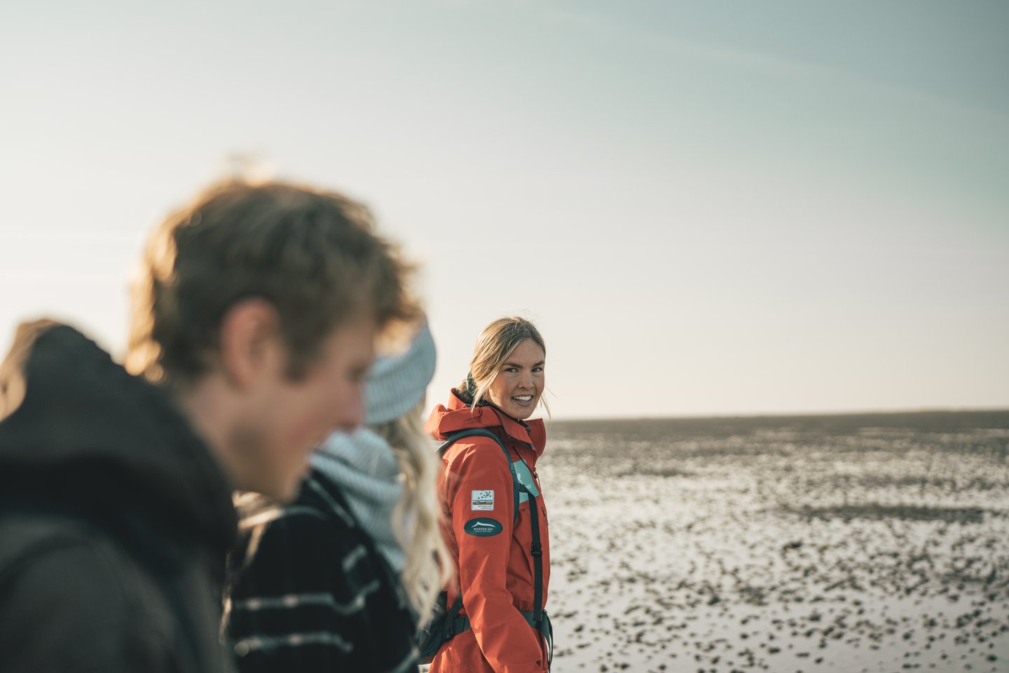 Signe, Nature guide on a oysters safari in the Wadden Sea, Denmark