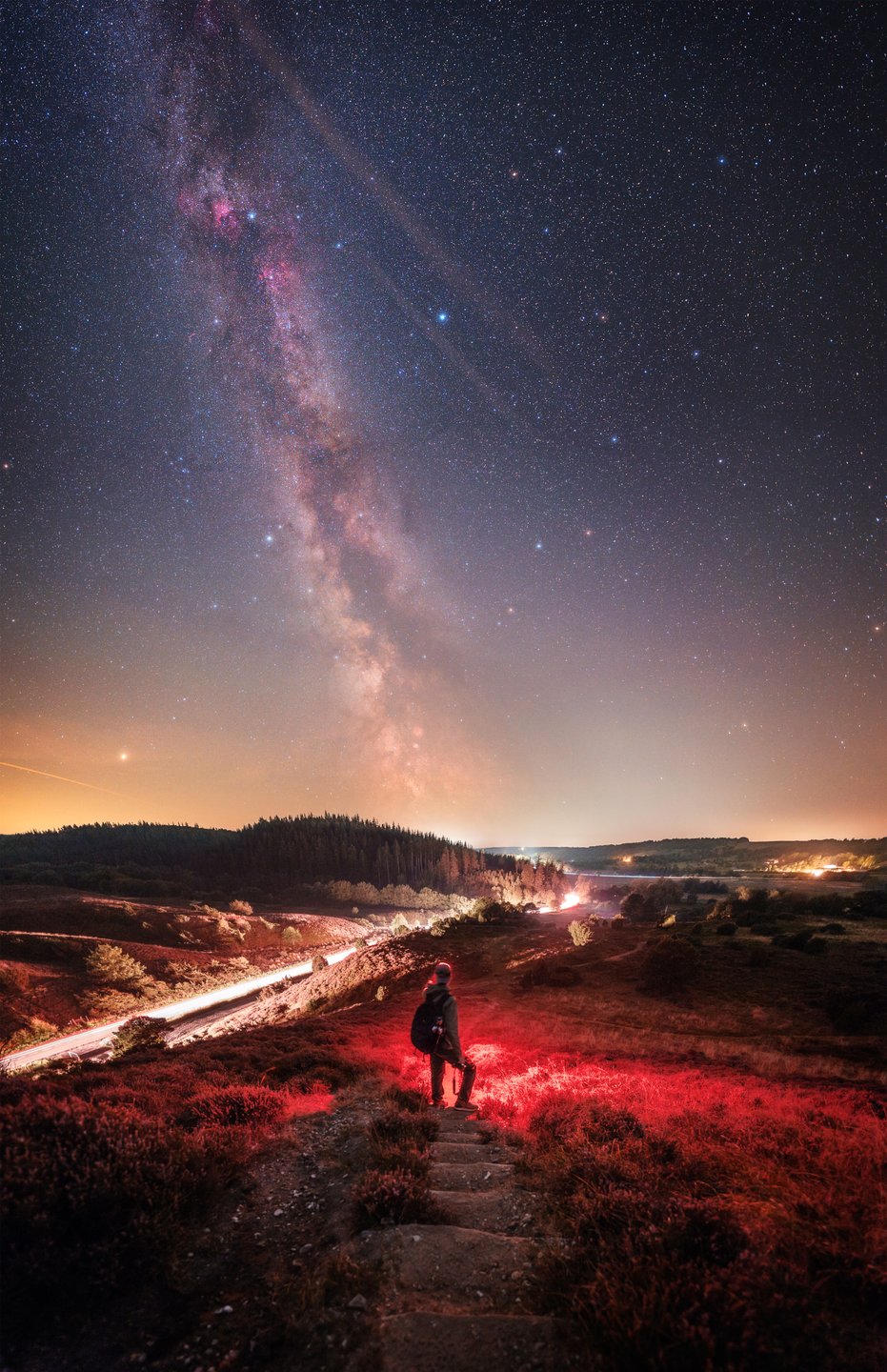Night sky over Rebild Bakker, North Jutland