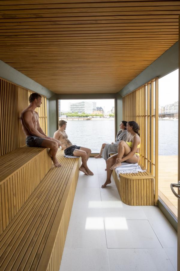 Sauna by GoBoat on Copenhagen's harbor