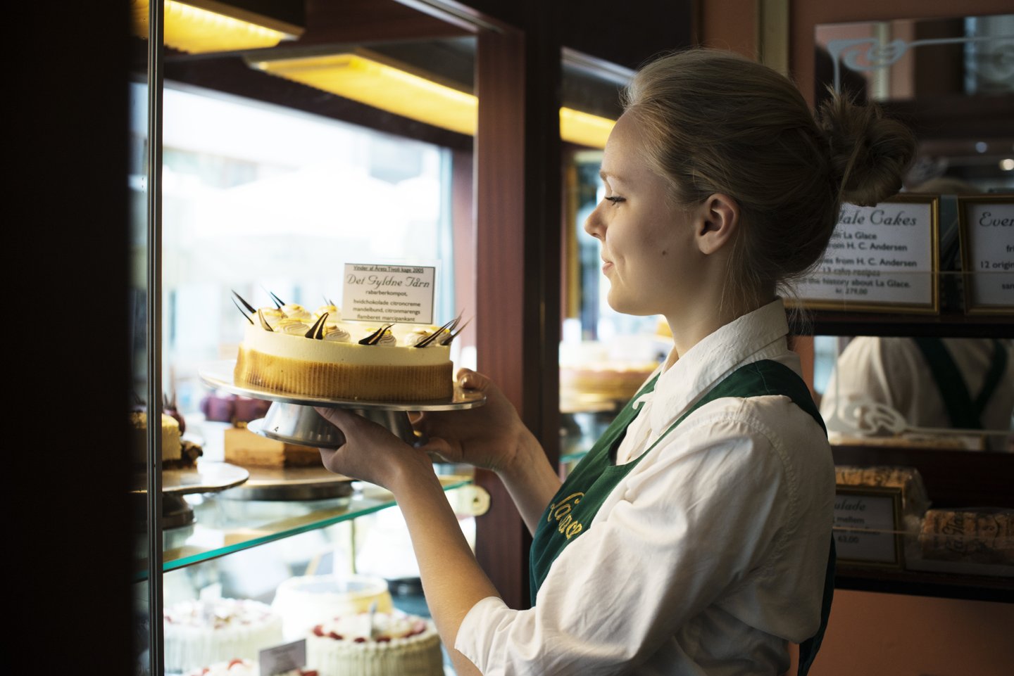 Cake at Conditori La Glace, the oldest bakery in Copenhagen