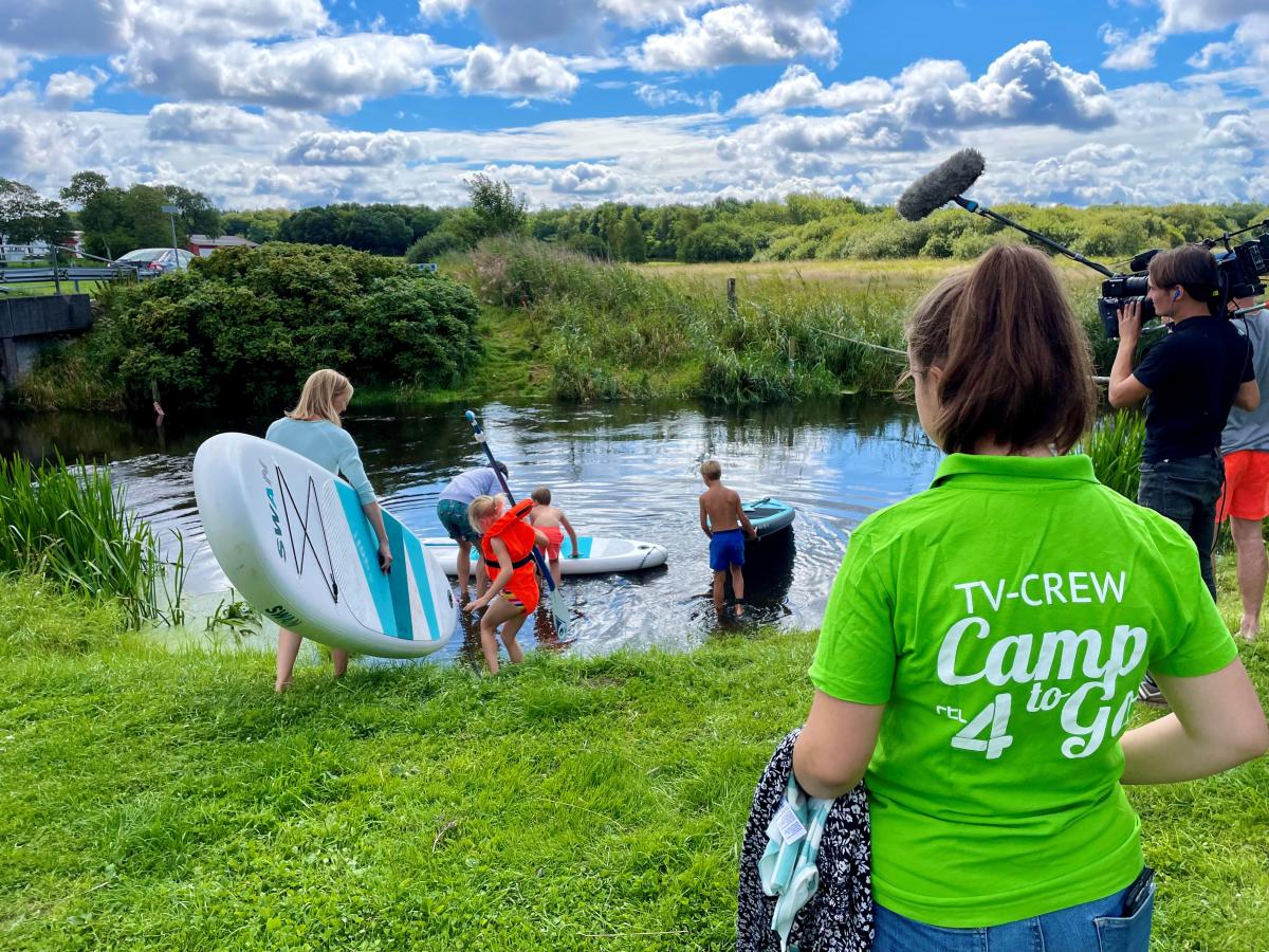 Suppen met Camp-to-Go TV in Hobro Himmerland, Denemarken