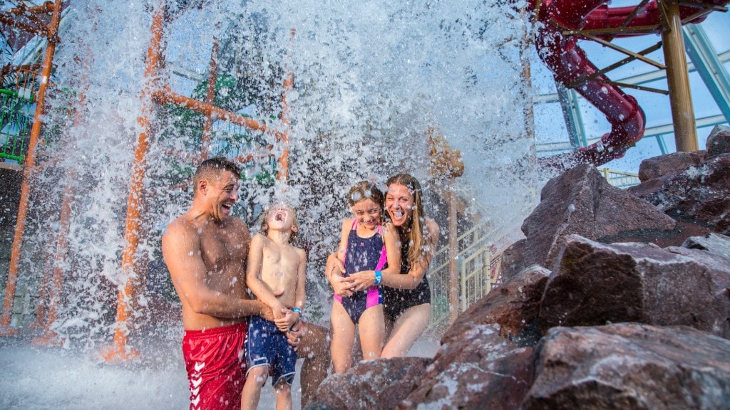 Family in Lalandia Aquadome in Rødby, Denmark
