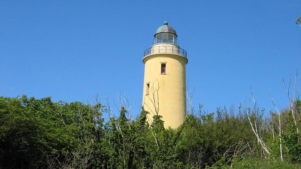 Sejerø Lighthouse on island in West Zealand, Denmark