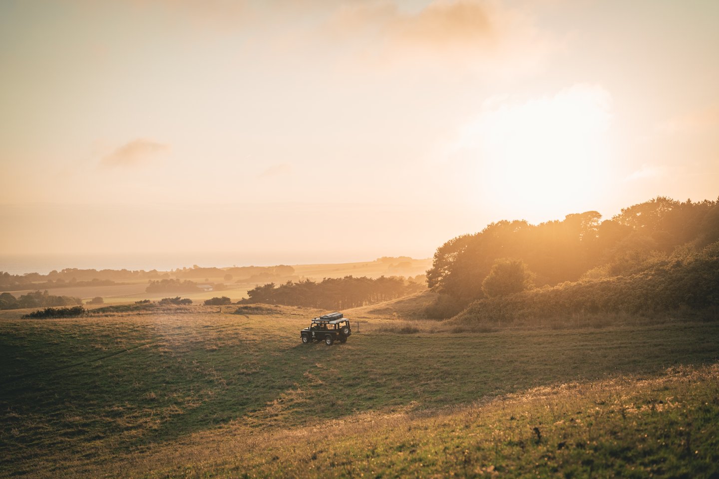 Landrover in Møn, South Zealand
