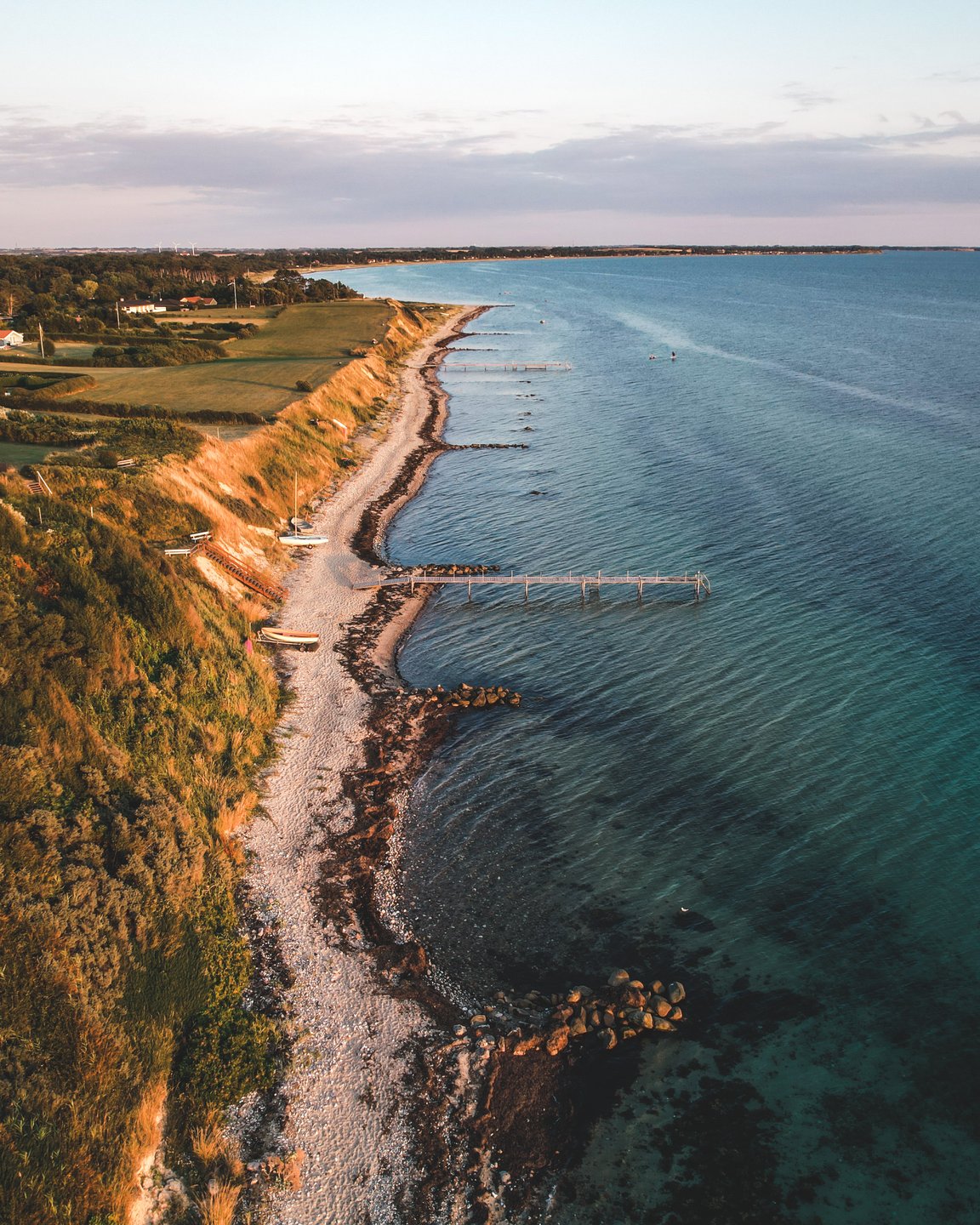 View over Drøsselbjerg Strand, West Zealand