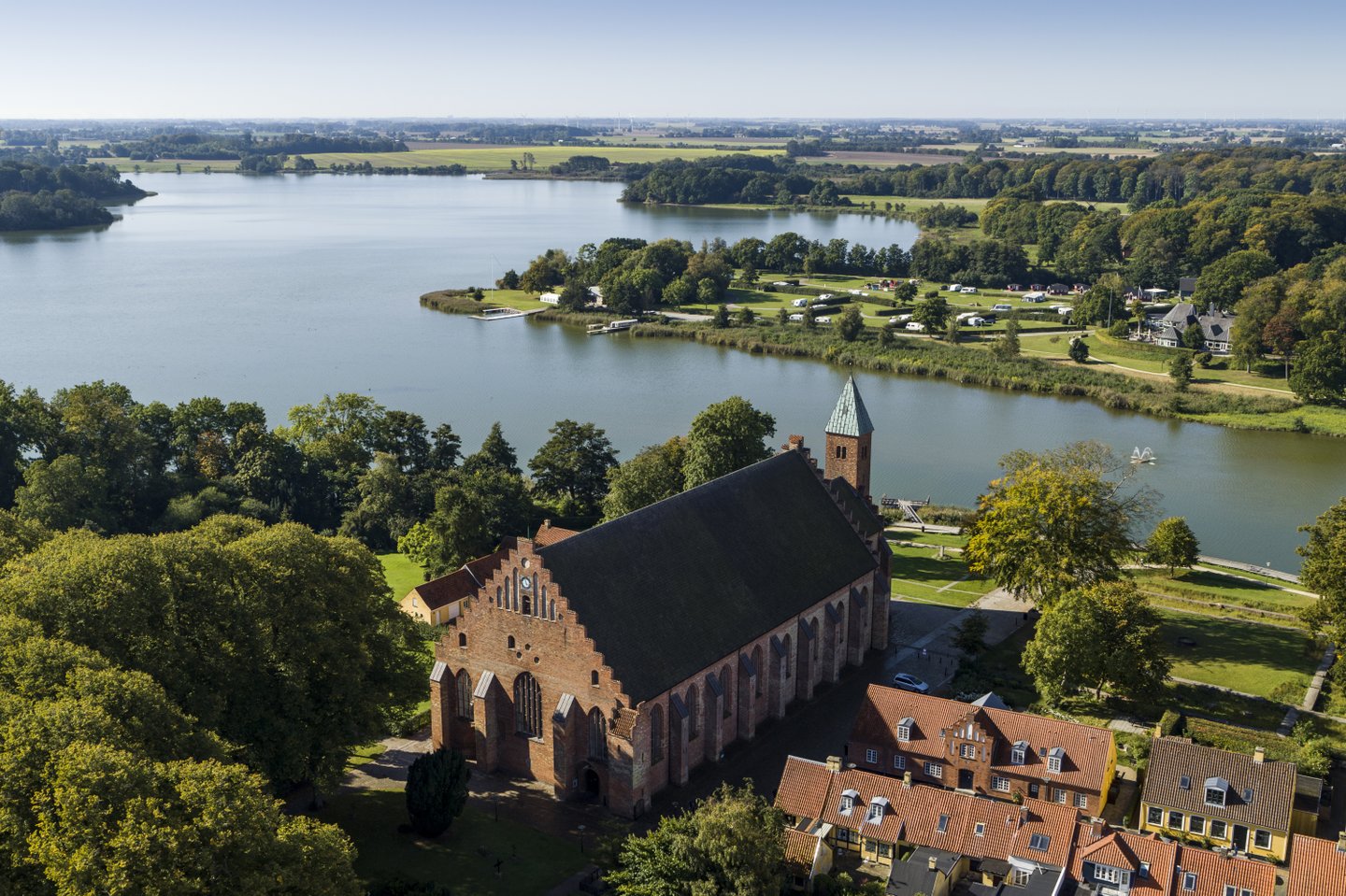 Maribo domkirke sett ovenfra, Lolland-Falster