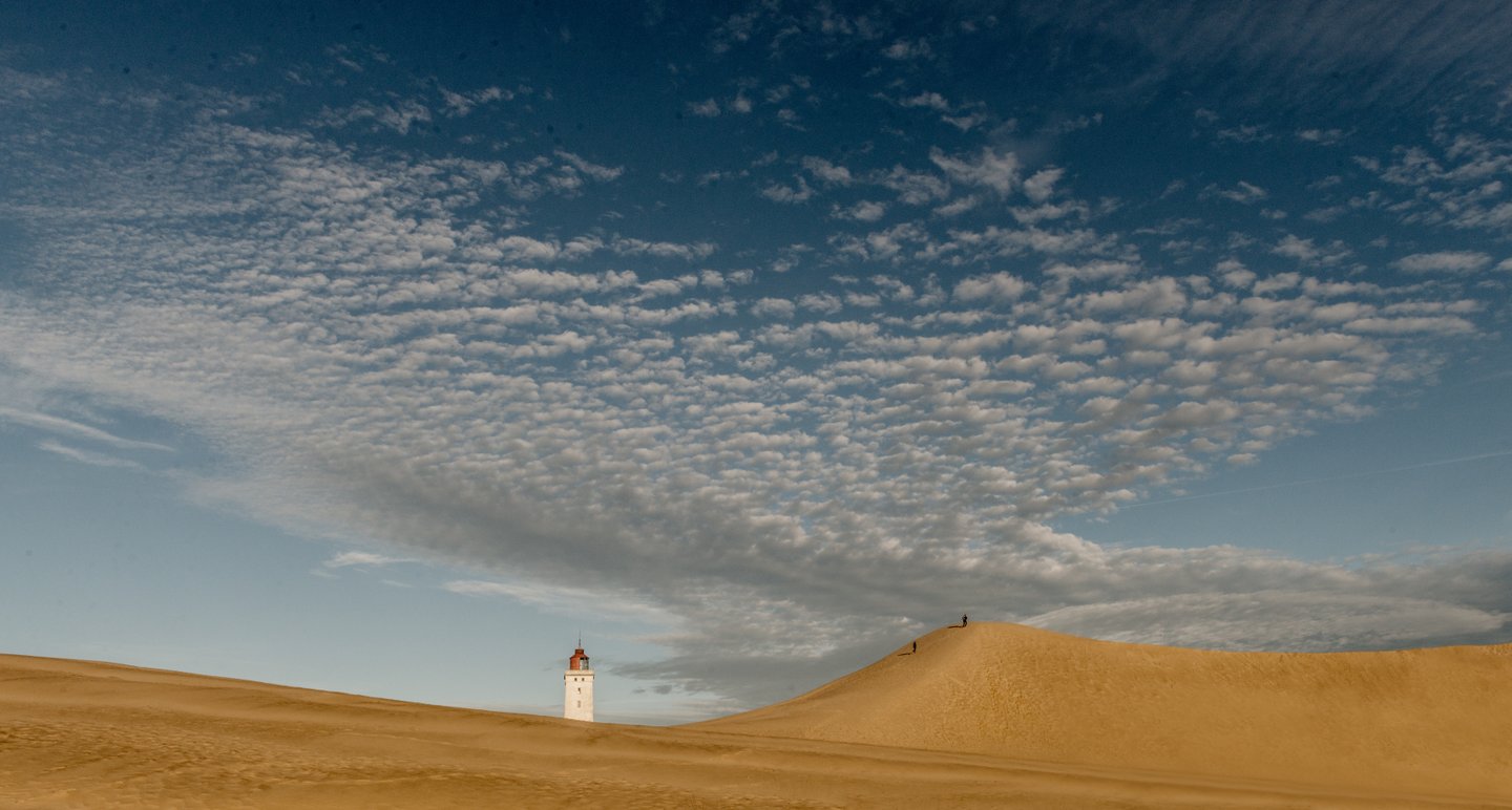 Rubjerg Knude Lighthouse and sand dunes, North Jutland