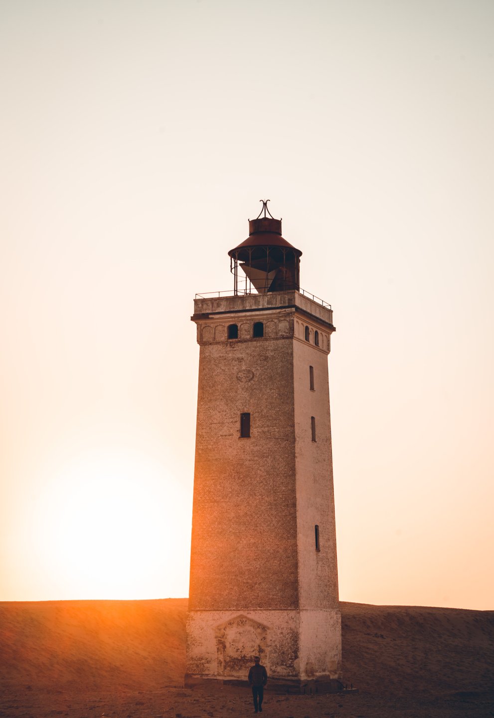 Leuchtturm Rubjerg Knude im Sonnenuntergang, Dänemark