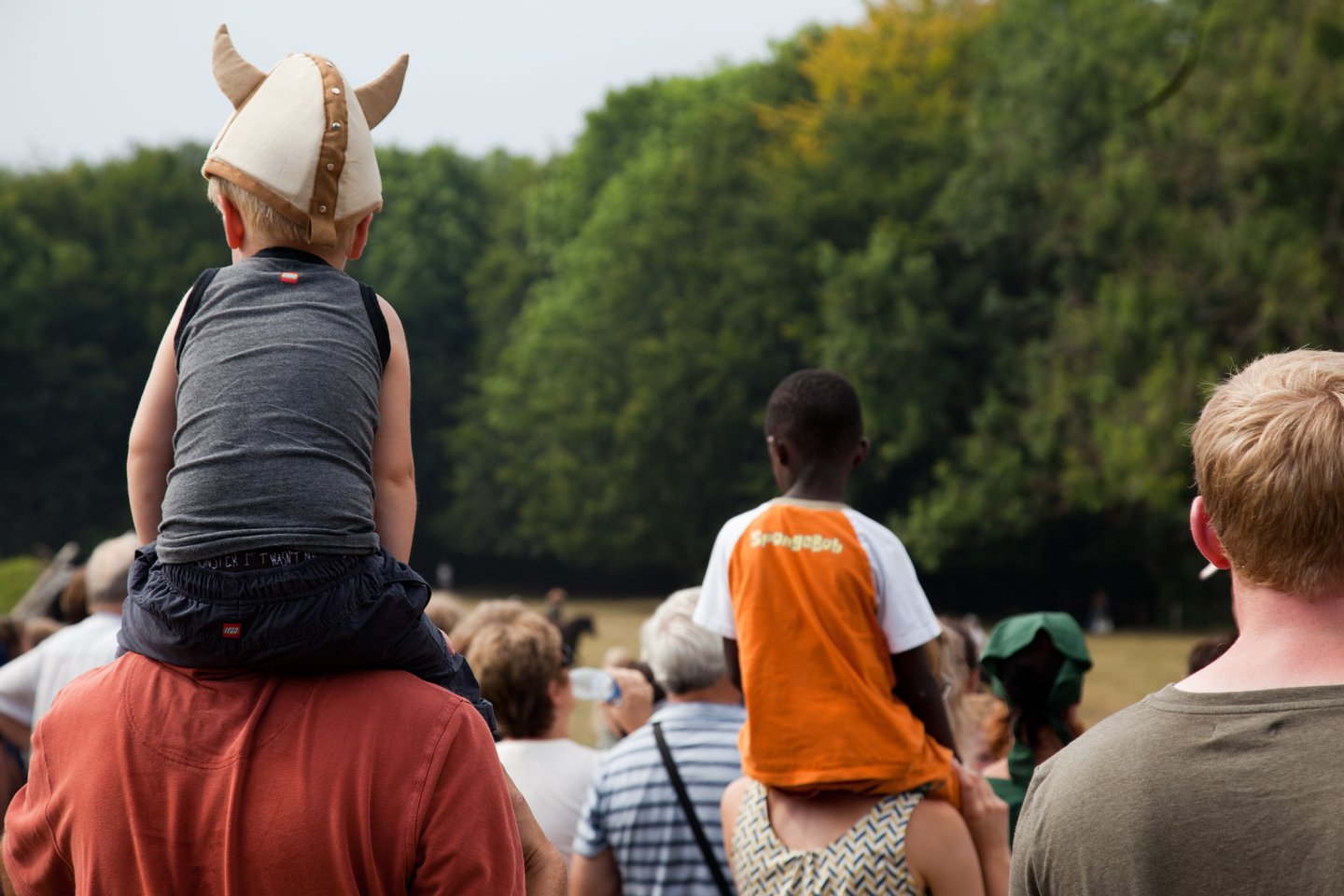 Viking gathering at Moesgaard Beach near Aarhus