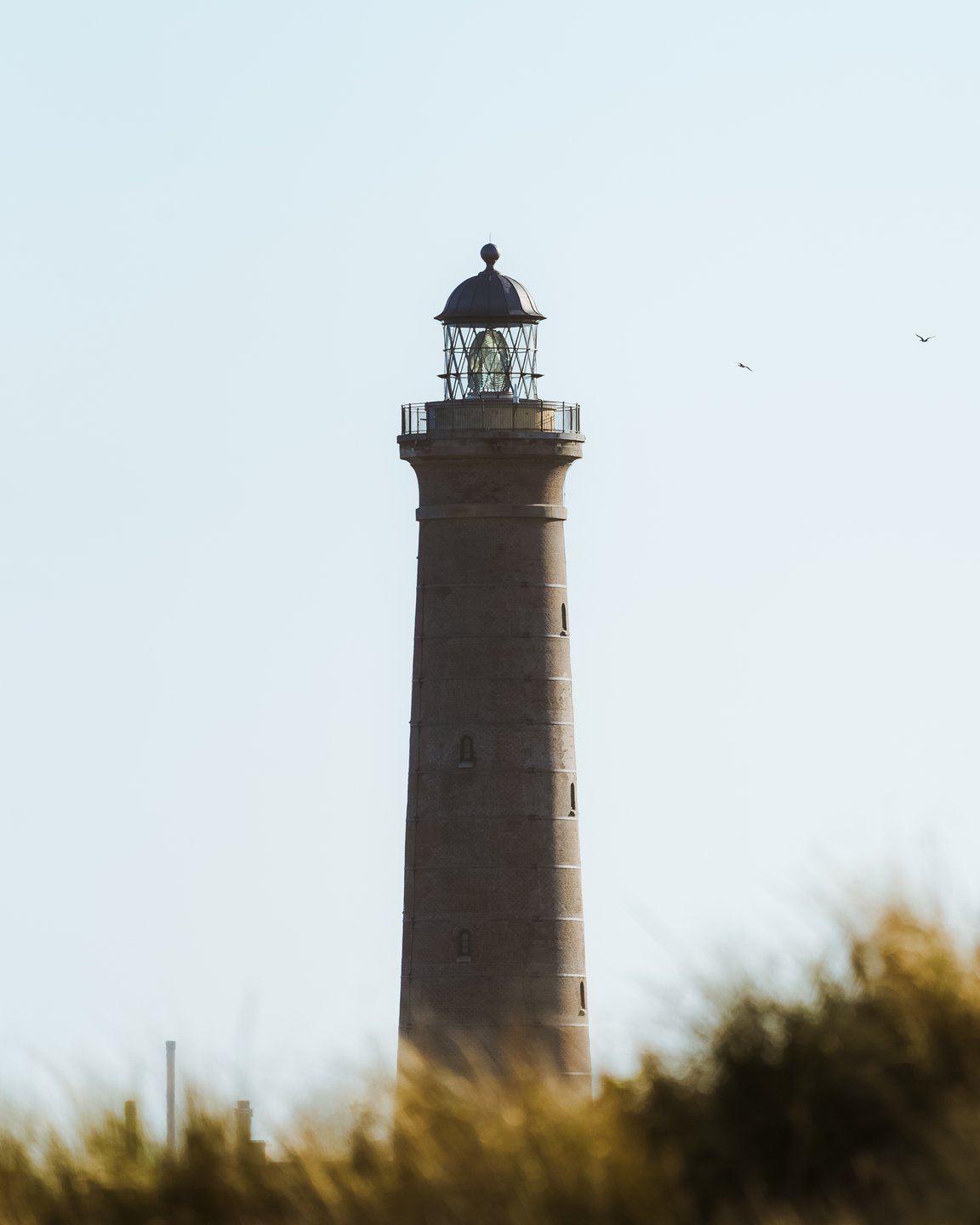 Skagen Gray Lighthouse "Det Grå Fyr" in North Jutland, Denmark