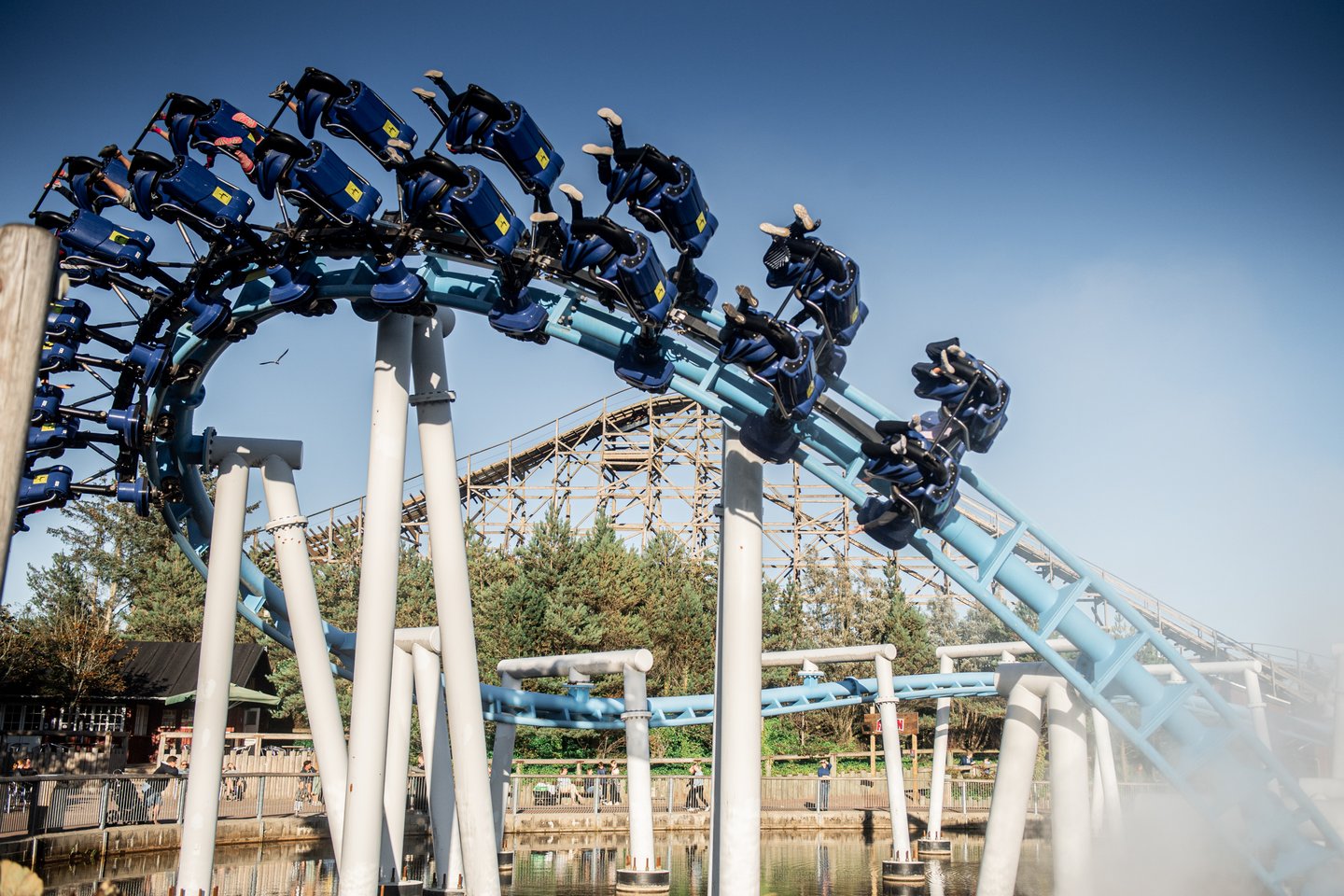 Roller coaster in Fårup Sommerland, North Jutland