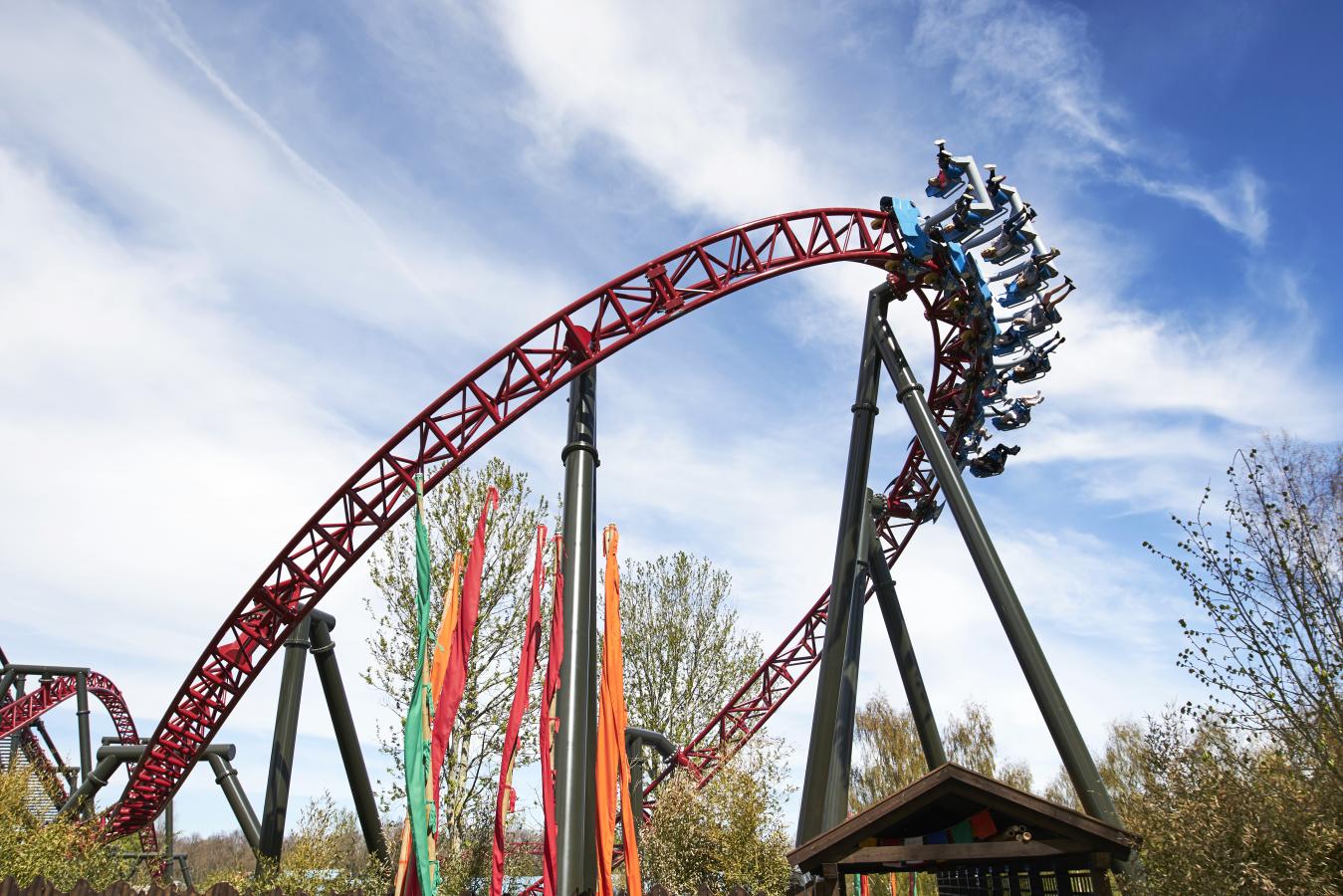 DrageKongen rollercoaster at amusement park Djurs Sommerland, Aarhus Region