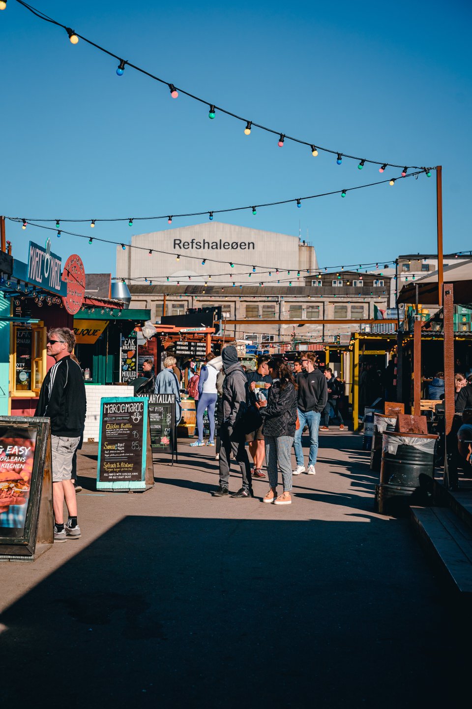 Reffen street food market in Copenhagen