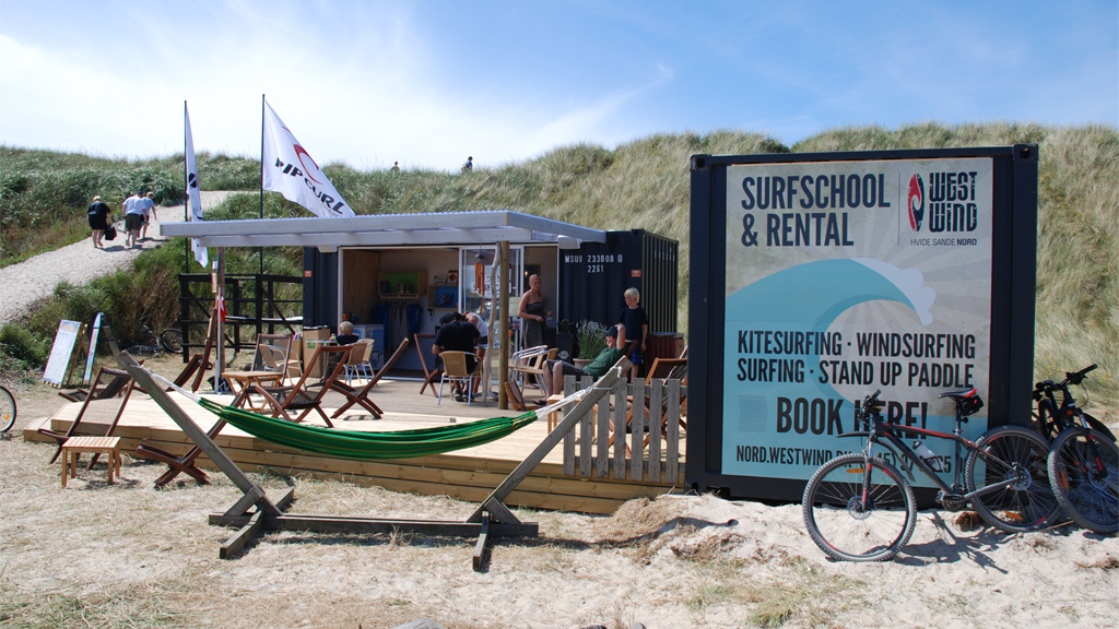 WestWind Surf Cafe ved Hvide Sande i Danmark