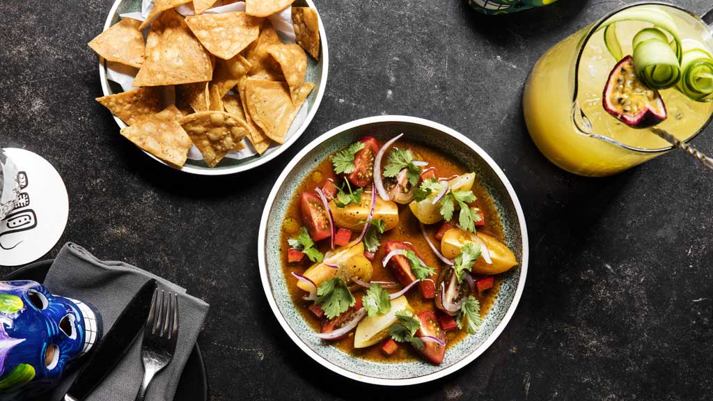 mat og coctails fra Llama restaurant i København