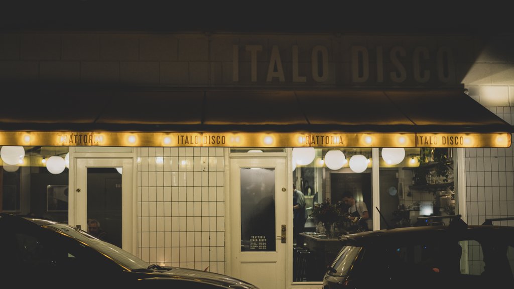 Frontpartiet på restaurant Italo Disco i København