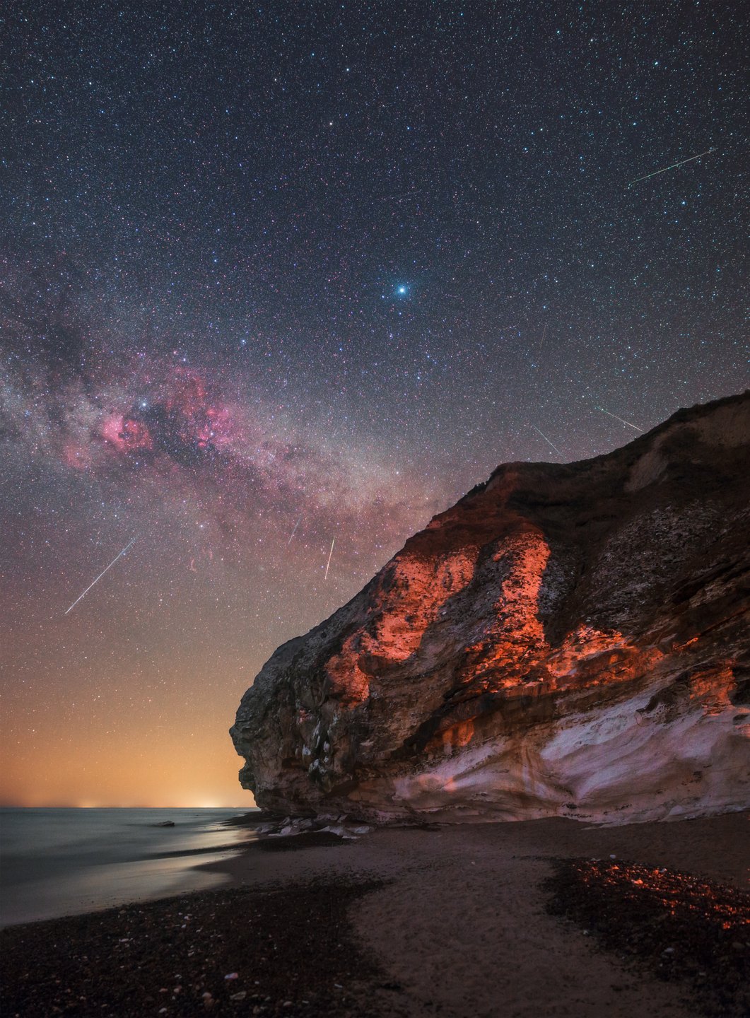 Sterren kijken in Denemarken, Bulbjerg, astrofotografie