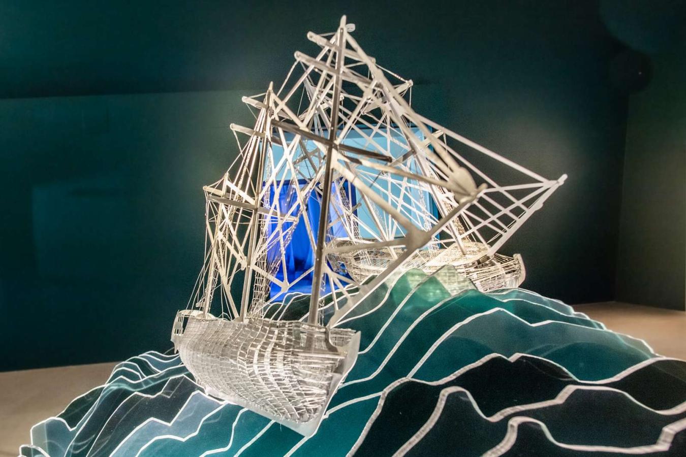 Utstilling ved Strandingsmuseet St. George i Thorsminde, Nordvestkysten, Danmark