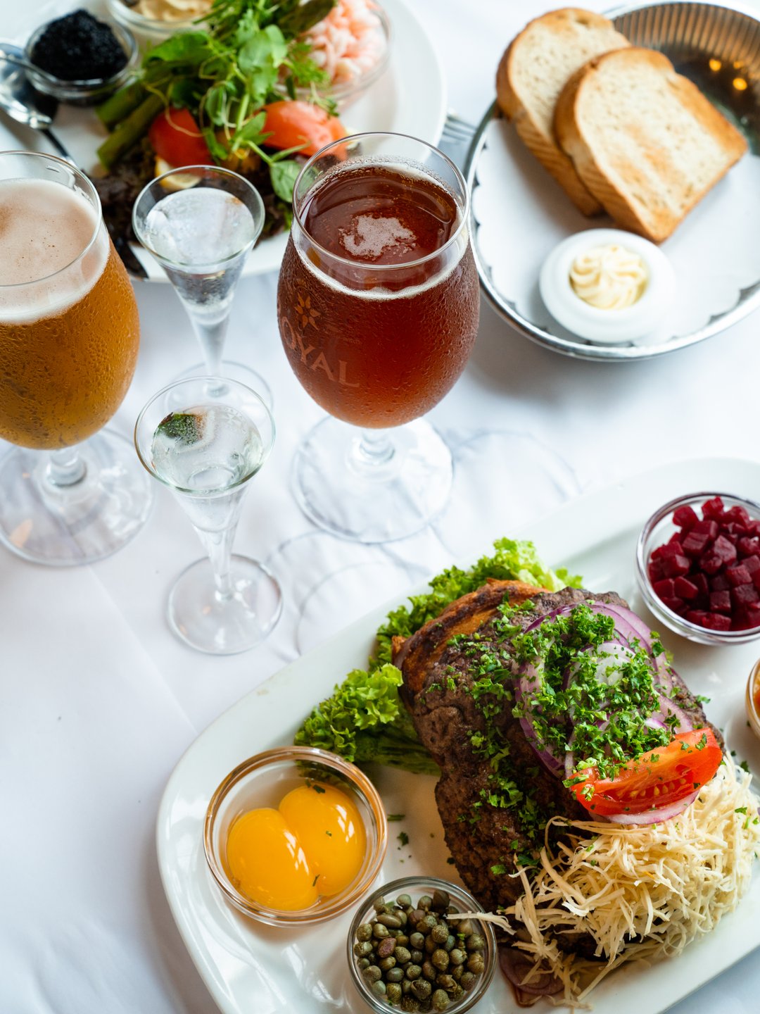 Mat ved restaurant Kohalen i Aarhus, Danmark