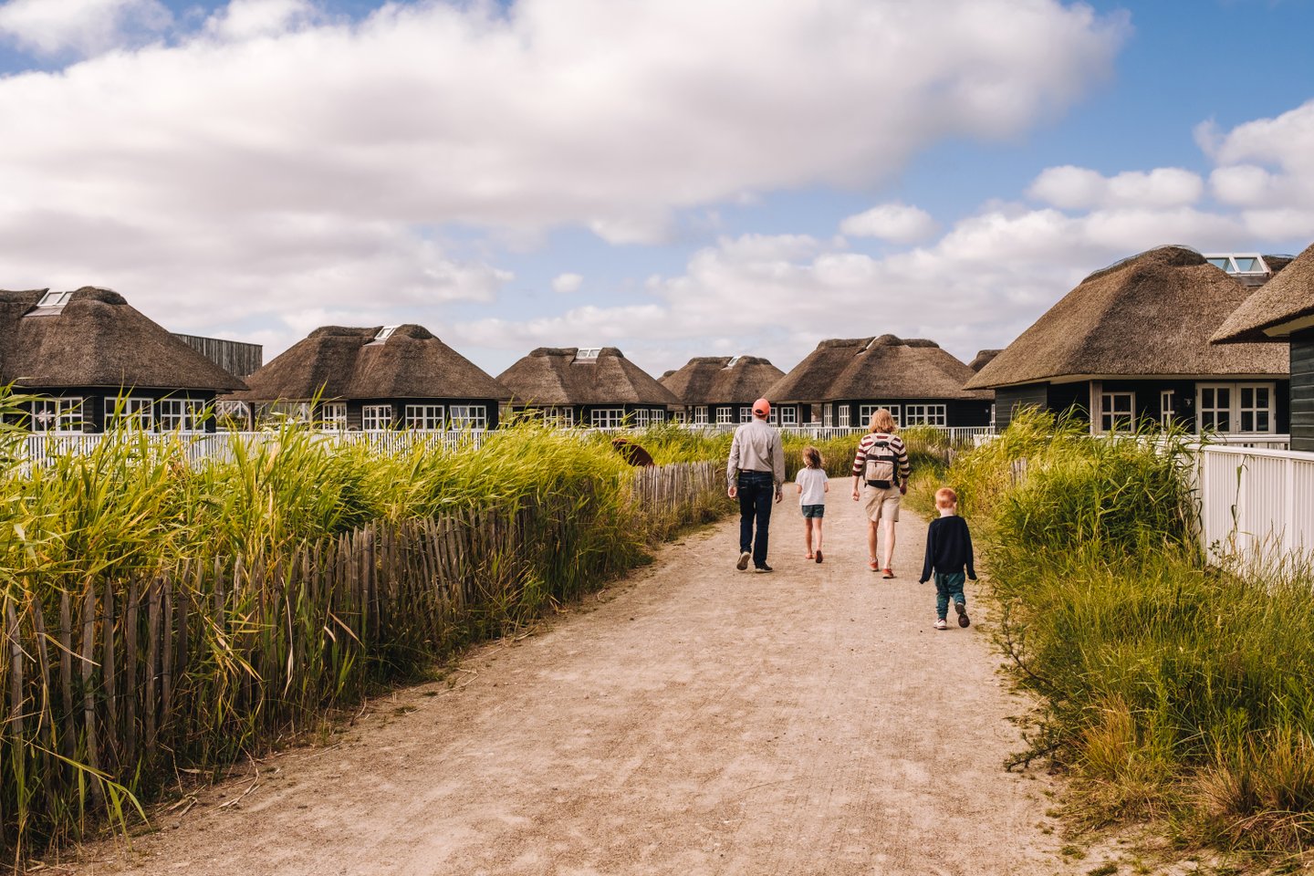 Camping huts in Hvidbjerg Strand Feriepark, Denmark