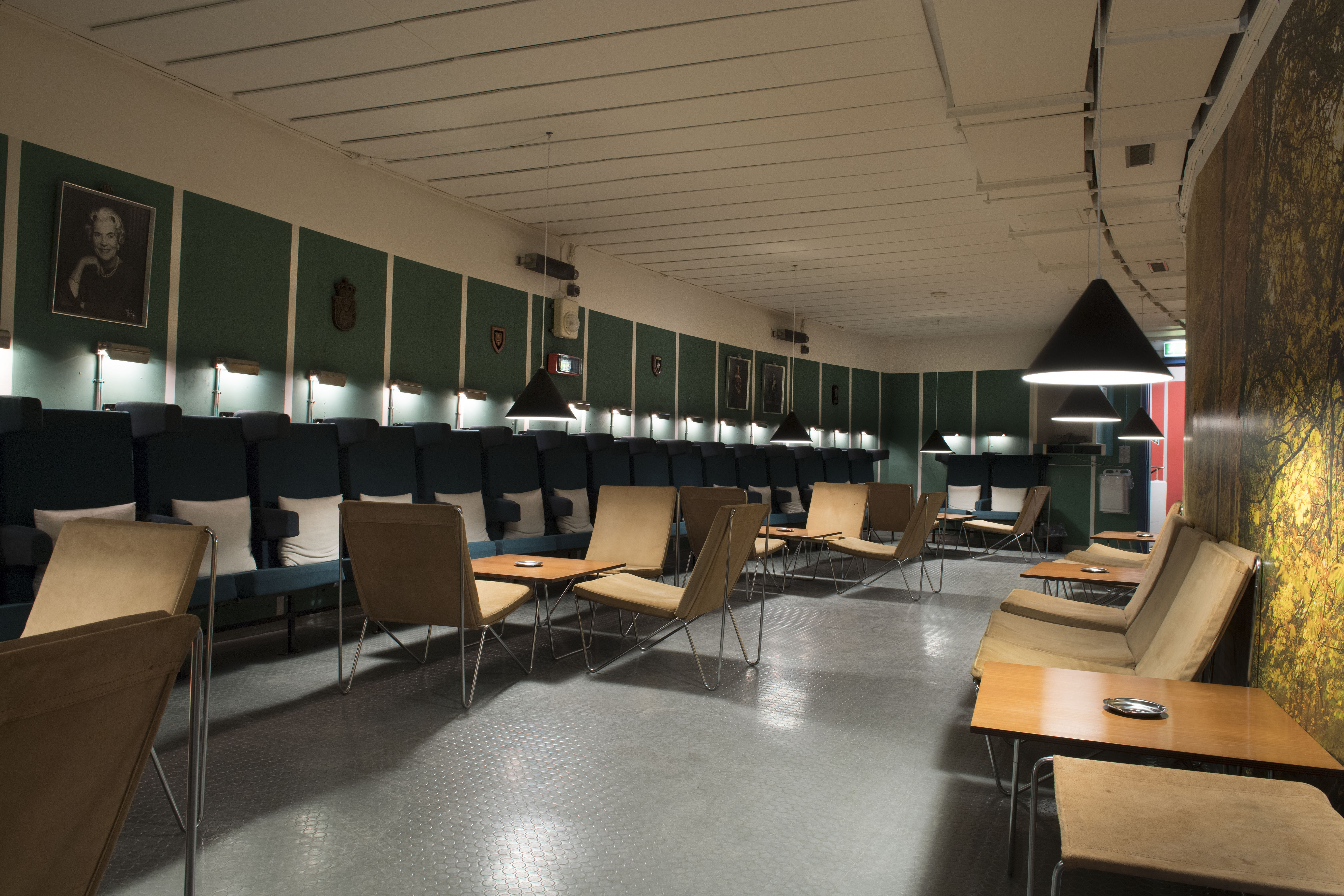 Ein Bild von der Kantine der Bunkeranlage REGAN Vest