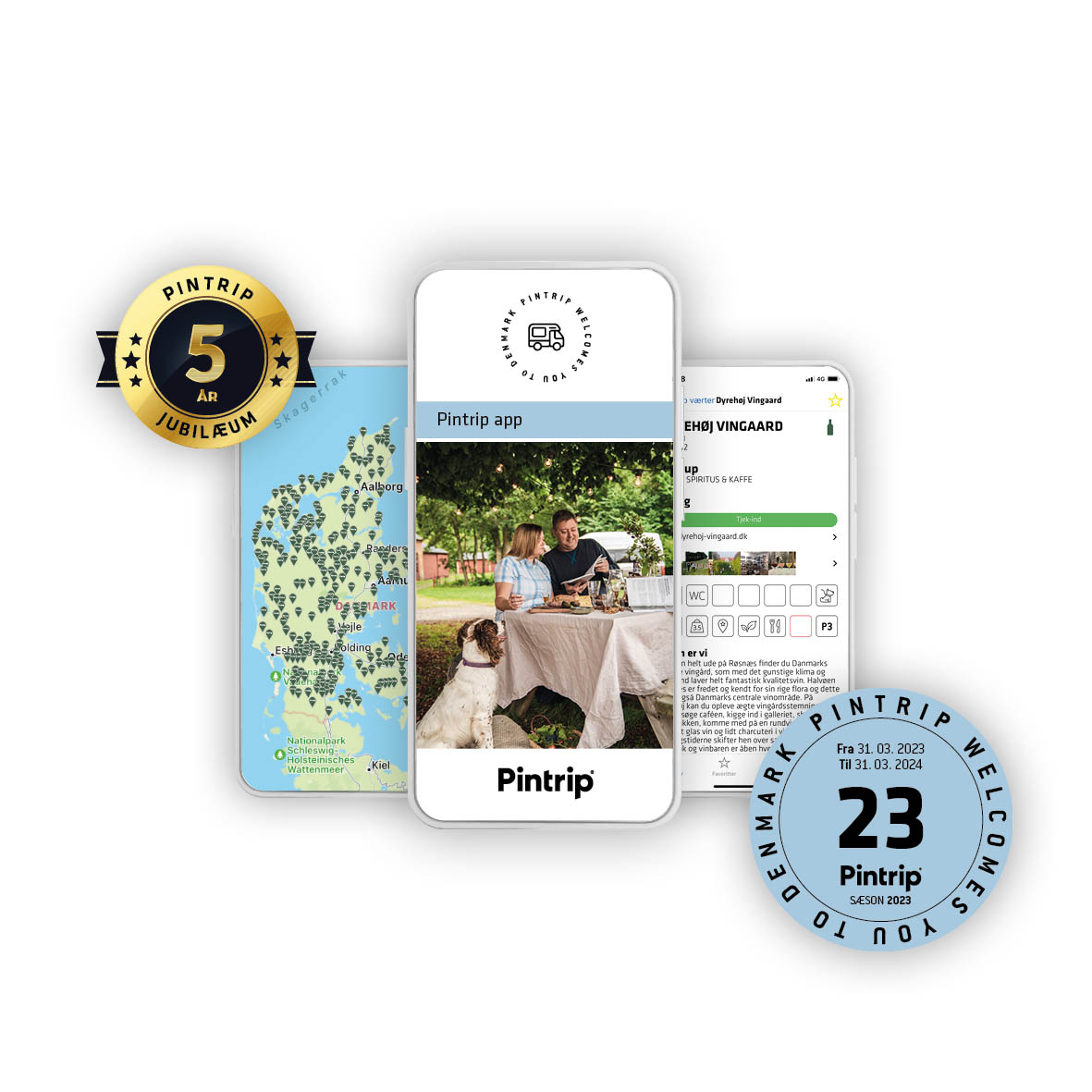 Ein Bild von der Pintripp App