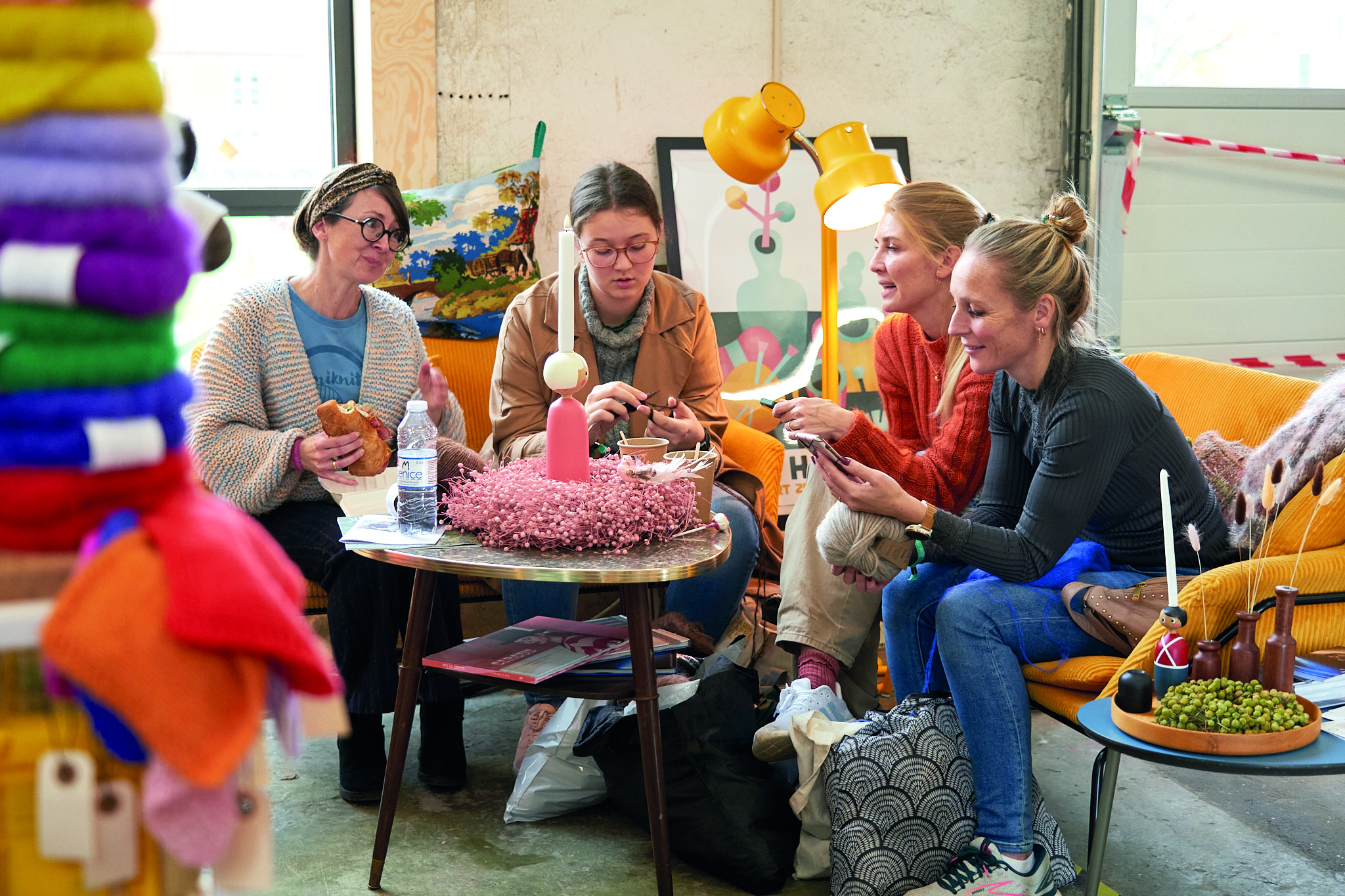 Bild von dem Strickfestival Maschen in der Marsch