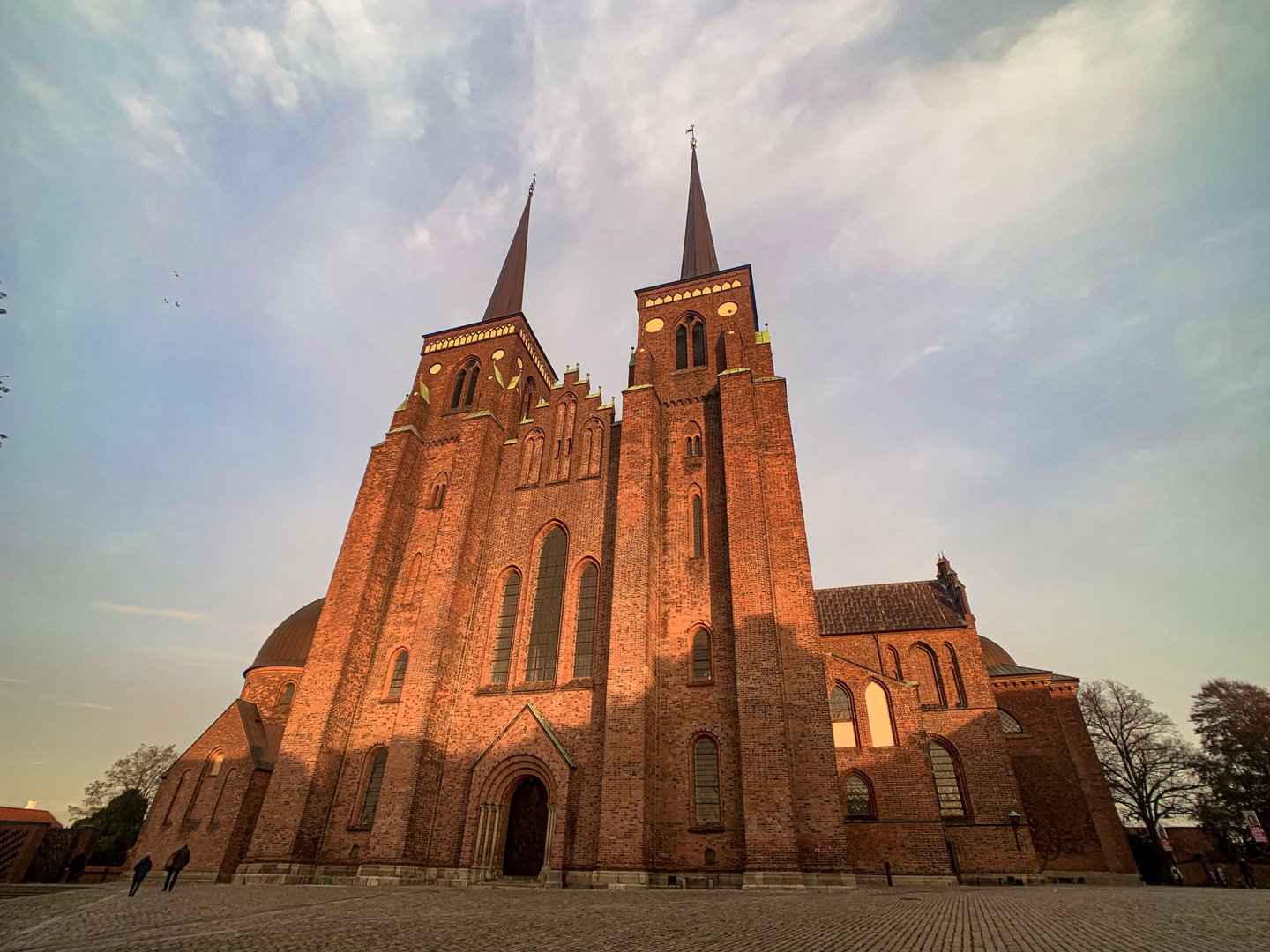 De domkerk in Roskilde in Denemarken