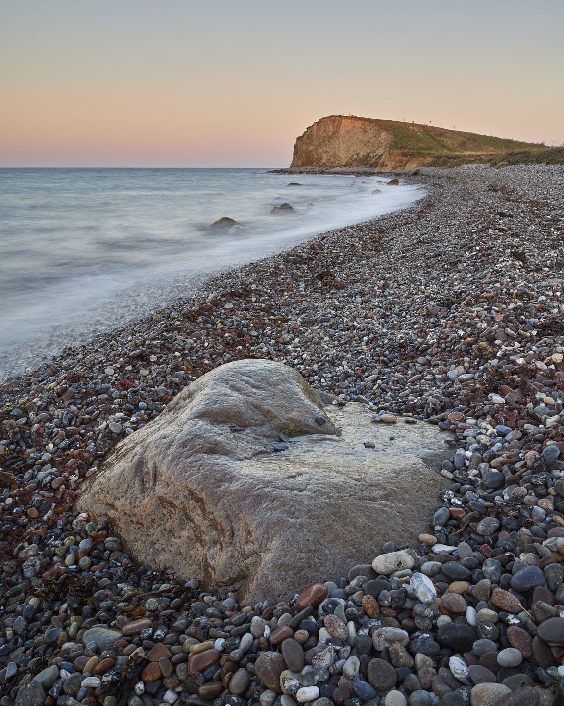Dovns Klint op Langeland, een eiland van de Zuid-Funense Archipel in Denemarken