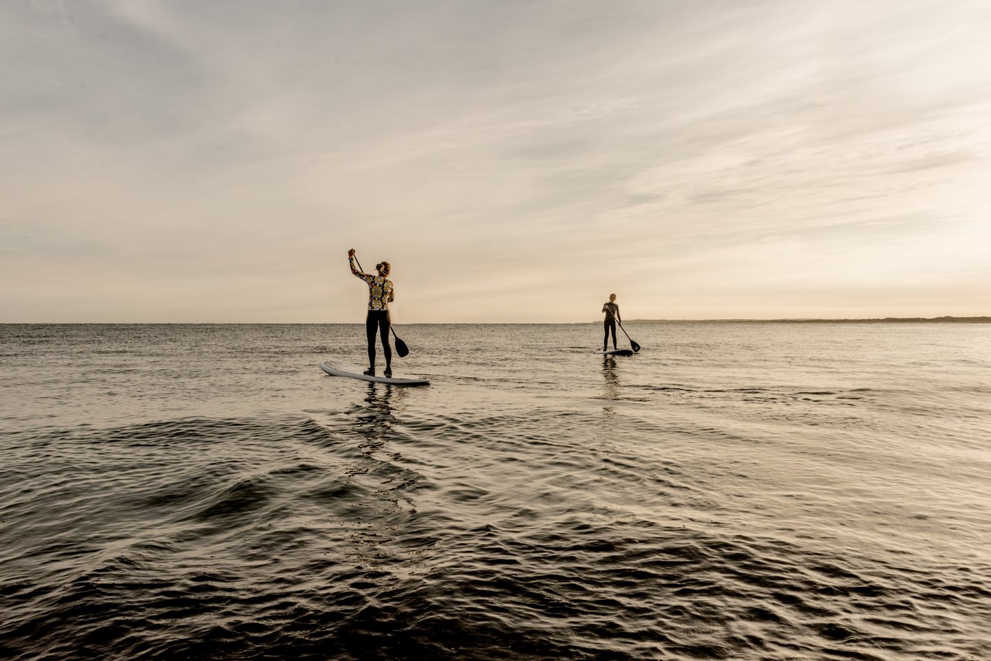 SUP stand up paddleboarding in Klitmøller, Denmark