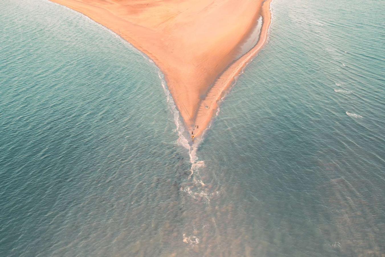 Grenen i Skagen sett fra oven