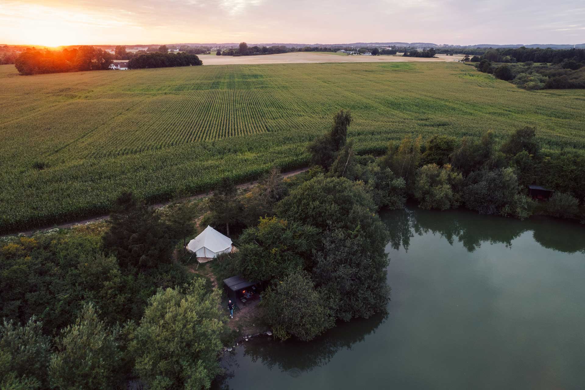 Foto einer glamping Suite bei Bakkegaarden