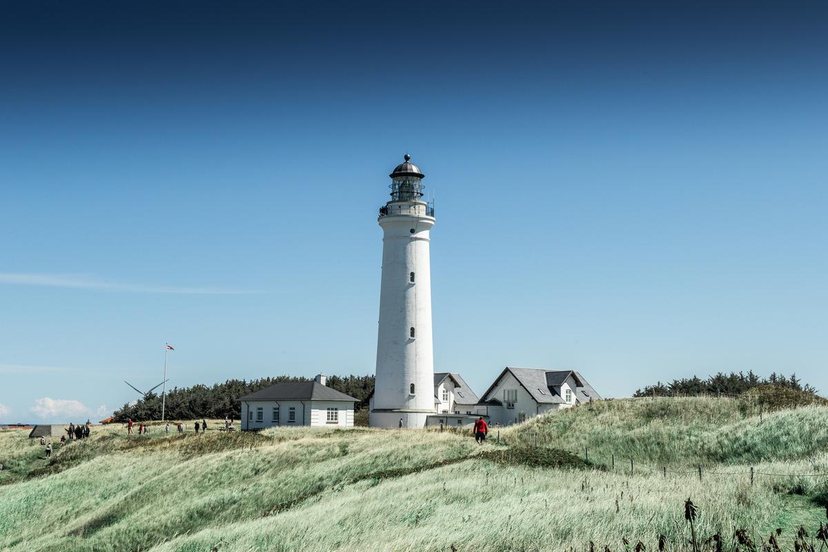 Hirtshals fyr på nordvestkysten av Danmark