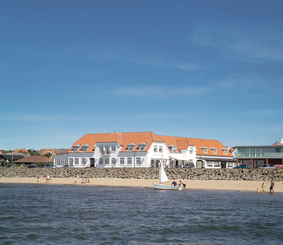 Hjerting badehotel på stranden 