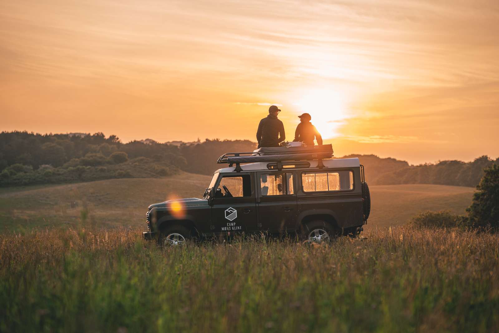 Møns Klint from on top of a Land Rover