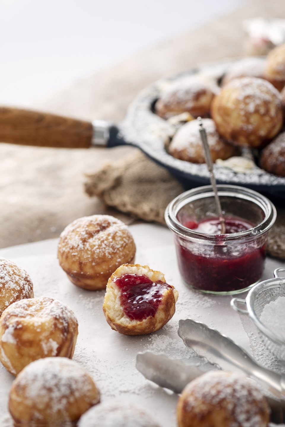 Æbleskiver, een lekkernij voor Kerstmis in Denemarken
