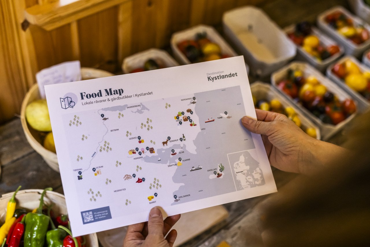 Ontdek waar je lokaal kunt eten in Kystlandet met de Food Map