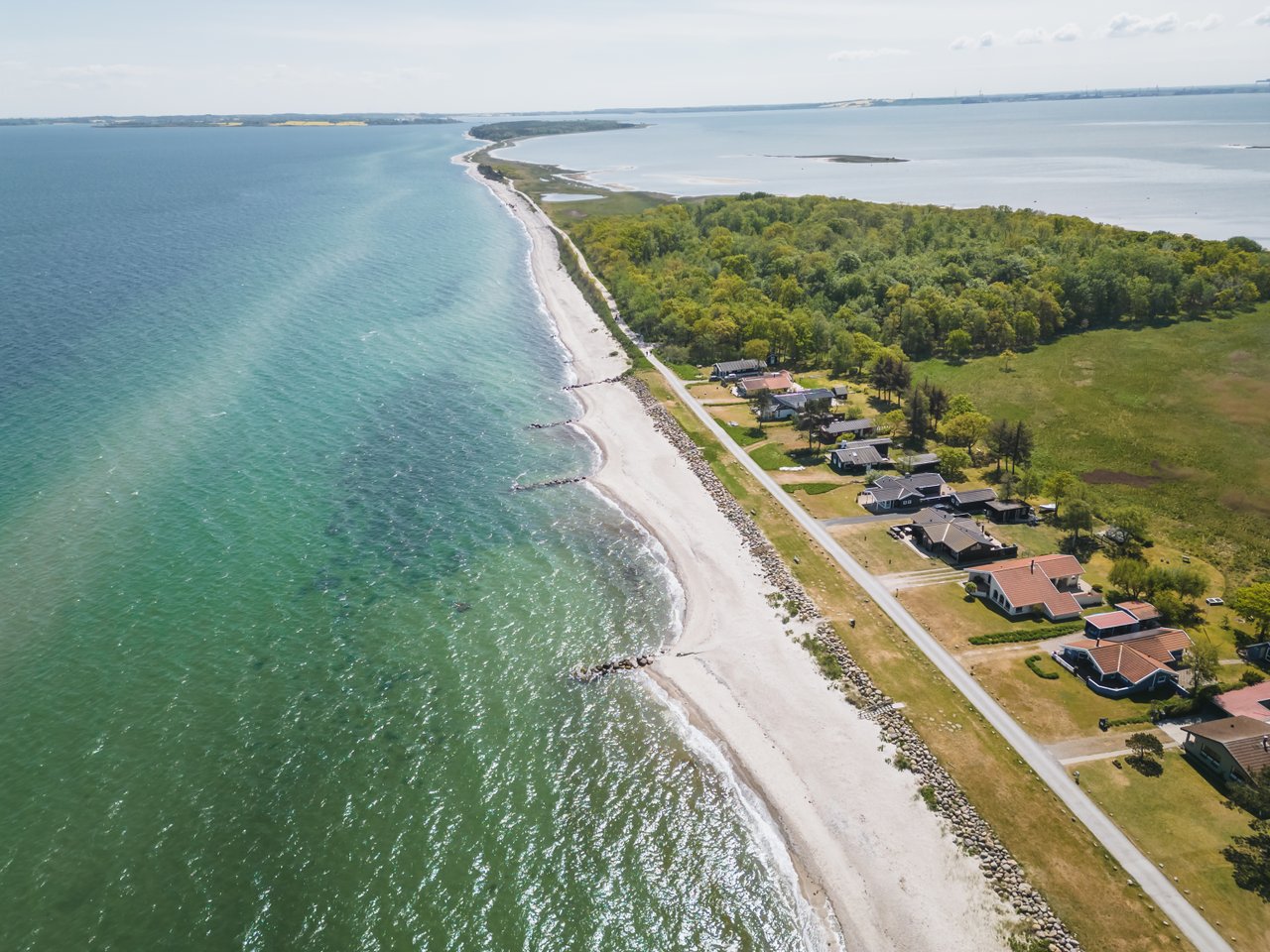 Vakantiehuizen aan zee en strand op het Deense eiland Funen