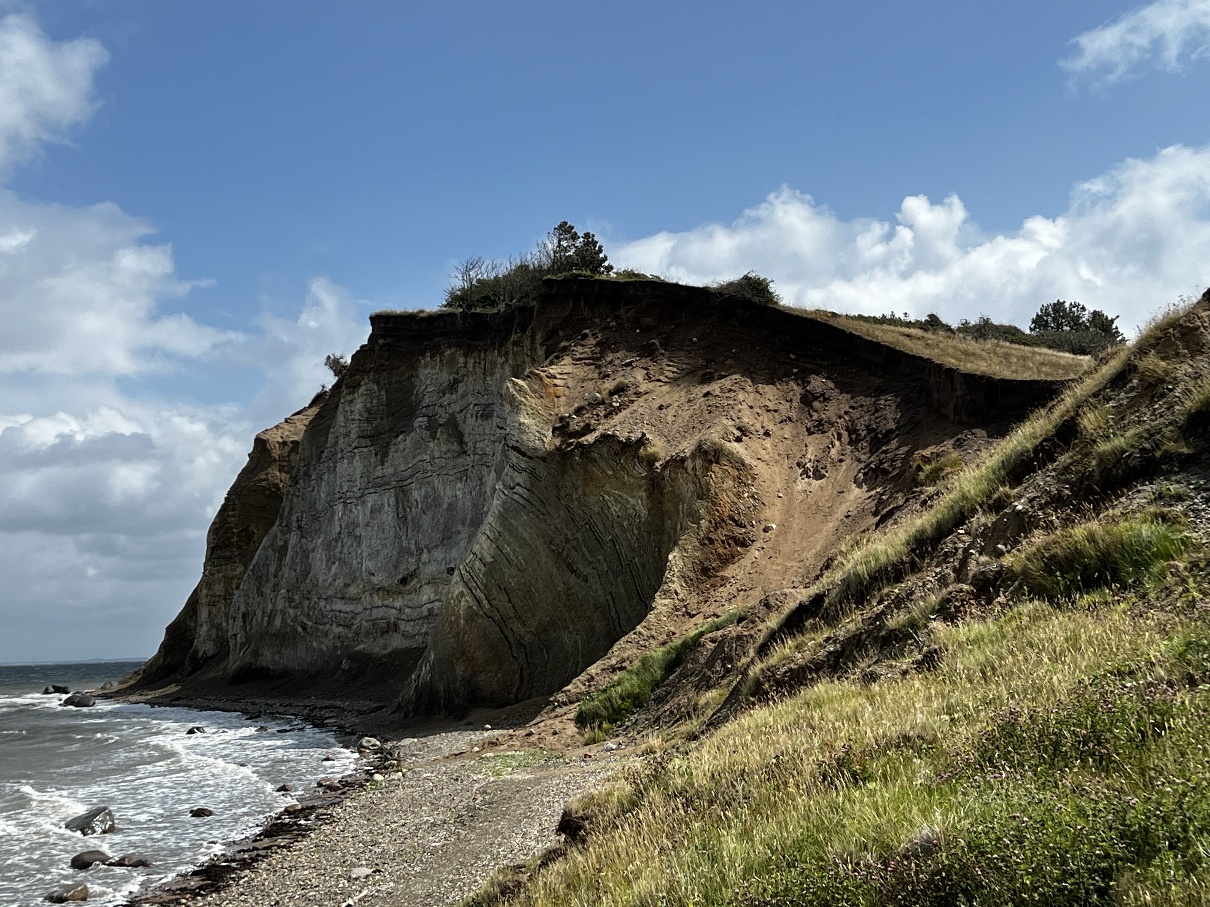 Het eiland Fur in het Deense Limfjord