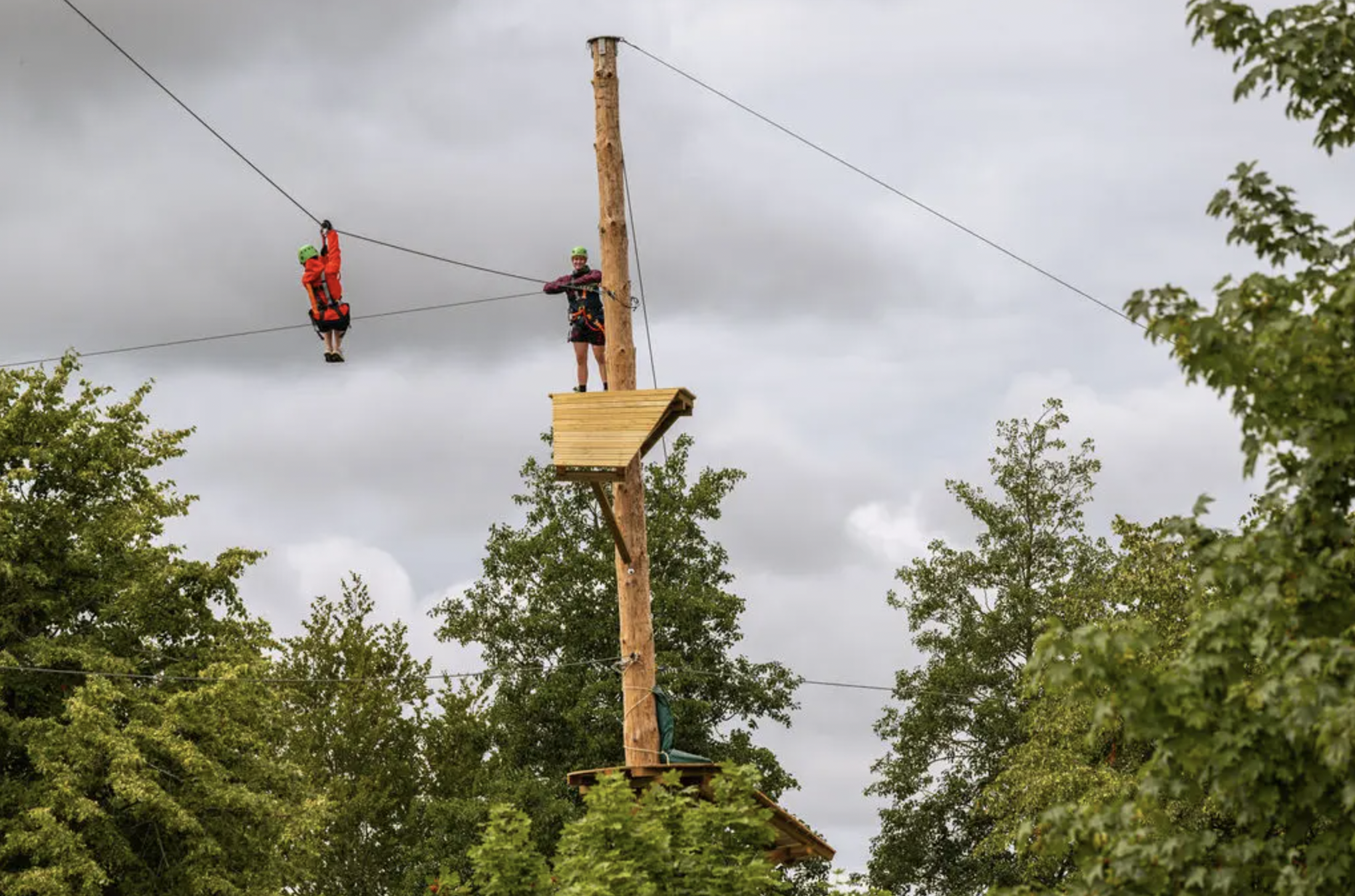 En linbana på fyns sommarland