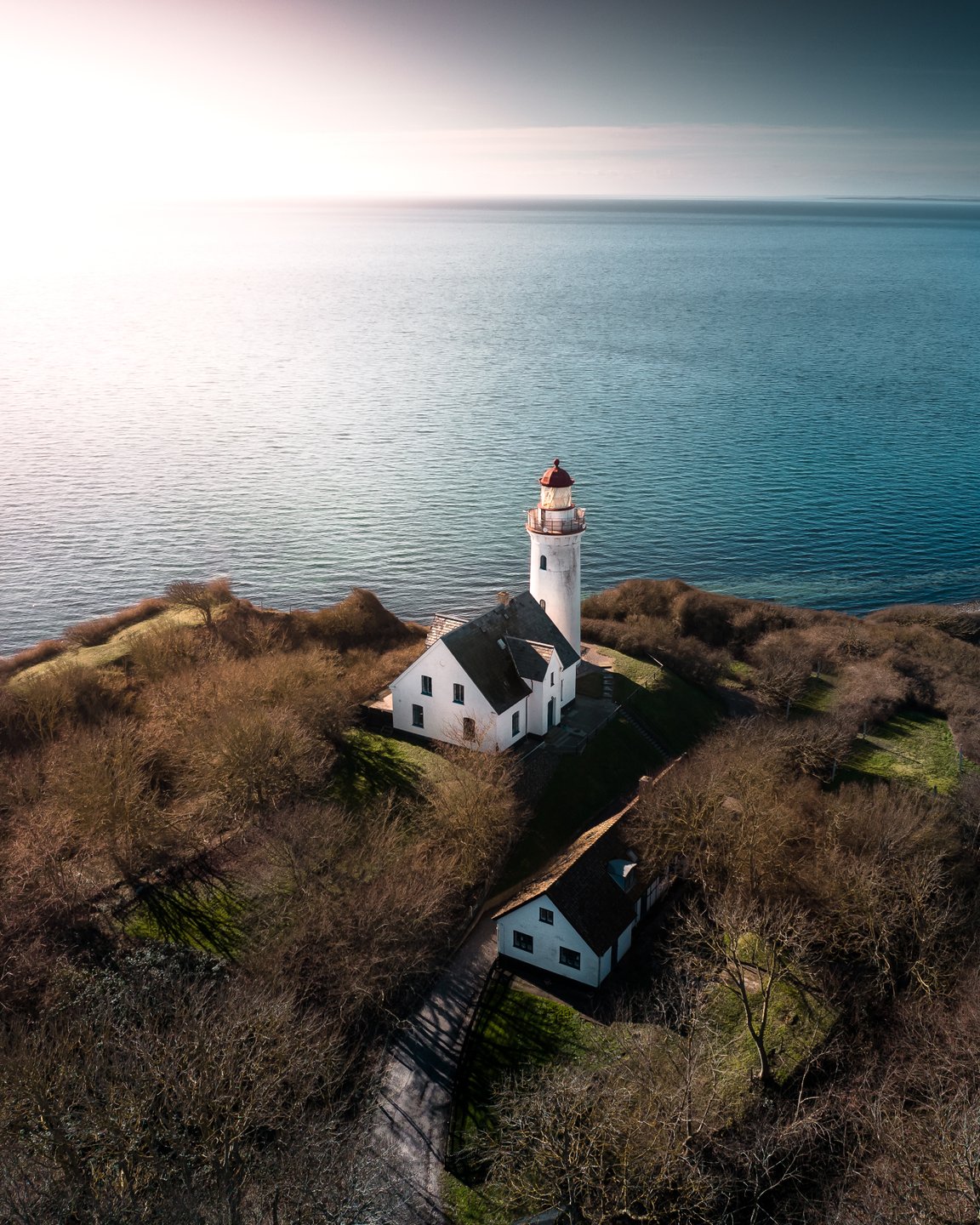 Lighthouse on Vesborg Fyr on Samsø