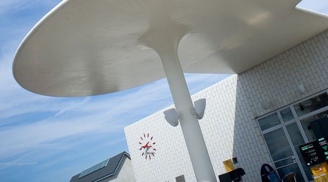 Arne Jacobsen's Petrol Station Bellevue