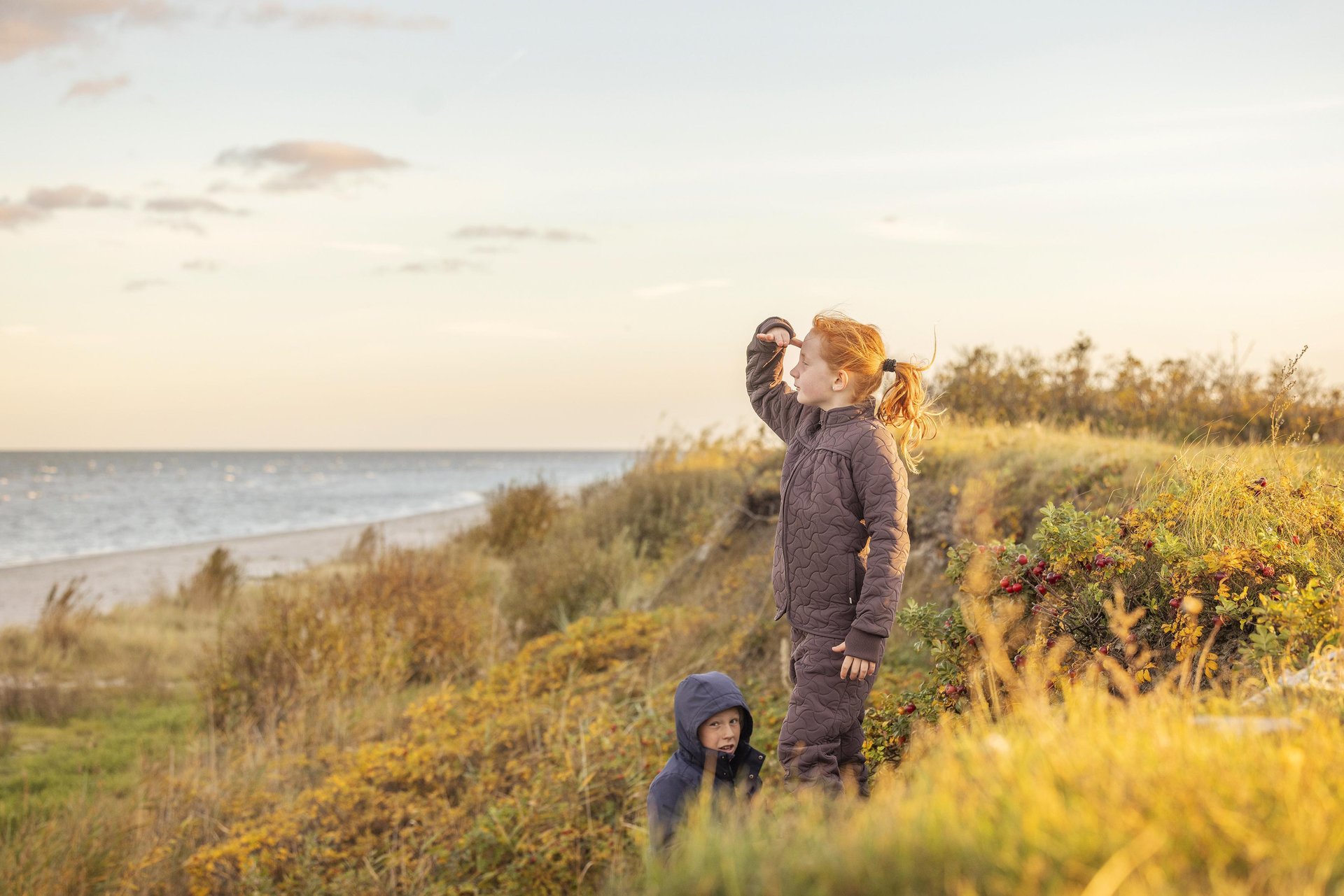 Children on Sæby beach in North Jutland