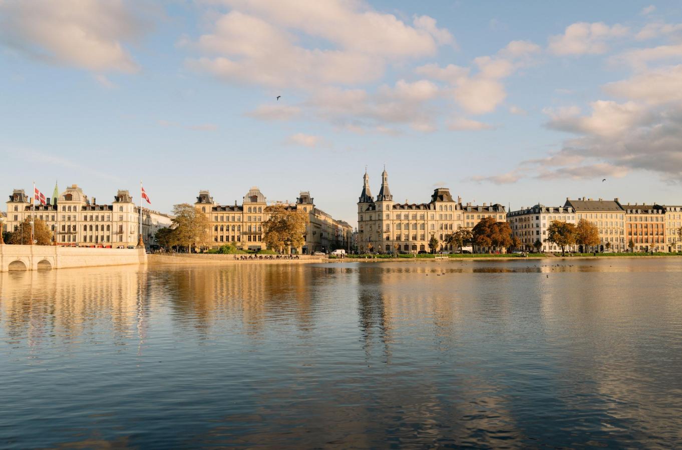 Dronning Louises Bro in Copenhagen in autumn