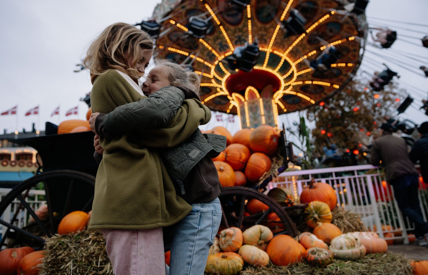 Tivoli in Copenhagen during halloween